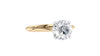 Round Solitaire Hidden Halo Diamond Engagement Ring