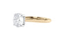 Round Solitaire Hidden Halo Diamond Engagement Ring
