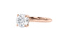 Round Solitaire Hidden Halo Diamond Engagement Ring