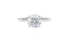 Round Solitaire Hidden Halo Diamond Engagement Ring