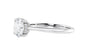 Round Solitaire Hidden Halo Diamond Engagement Ring