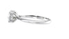 Round Solitaire Hidden Halo Diamond Engagement Ring