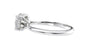 Round Solitaire Hidden Halo Diamond Engagement Ring