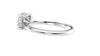 Round Solitaire Hidden Halo Diamond Engagement Ring