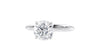 Round Solitaire Hidden Halo Diamond Engagement Ring