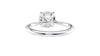 Round Solitaire Hidden Halo Diamond Engagement Ring