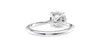 Round Solitaire Hidden Halo Diamond Engagement Ring