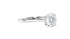 Round Solitaire Hidden Halo Diamond Engagement Ring