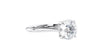 Round Solitaire Hidden Halo Diamond Engagement Ring