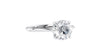 Round Solitaire Hidden Halo Diamond Engagement Ring
