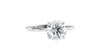 Round Solitaire Hidden Halo Diamond Engagement Ring