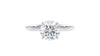 Round Solitaire Hidden Halo Diamond Engagement Ring