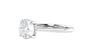 Round Solitaire Hidden Halo Diamond Engagement Ring