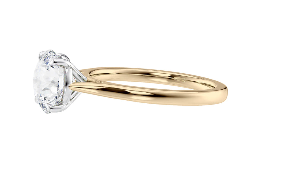 Round Solitaire Diamond Engagement Ring