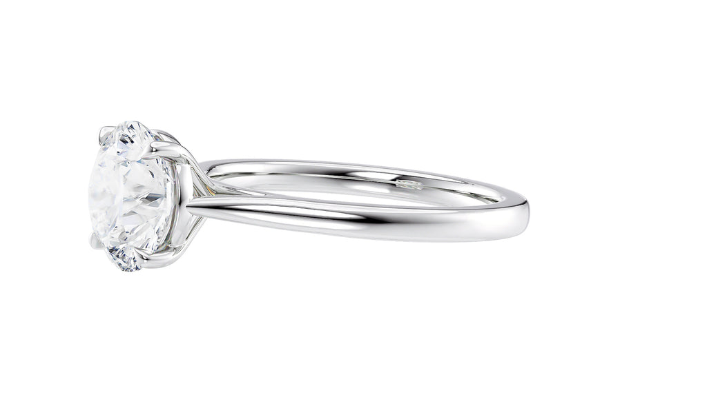 Round Solitaire Diamond Engagement Ring