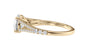 Round Solitaire Split Diamond Band Engagement Ring