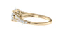 Round Solitaire Split Diamond Band Engagement Ring