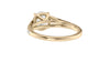 Round Solitaire Split Diamond Band Engagement Ring