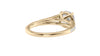 Round Solitaire Split Diamond Band Engagement Ring