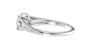 Round Solitaire Split Diamond Band Engagement Ring