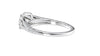 Round Solitaire Split Diamond Band Engagement Ring