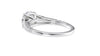 Round Solitaire Split Diamond Band Engagement Ring