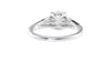 Round Solitaire Split Diamond Band Engagement Ring