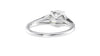 Round Solitaire Split Diamond Band Engagement Ring