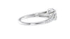 Round Solitaire Split Diamond Band Engagement Ring