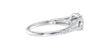 Round Solitaire Split Diamond Band Engagement Ring
