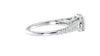 Round Solitaire Split Diamond Band Engagement Ring