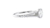 Round Solitaire Split Diamond Band Engagement Ring