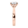 Rose gold engagement ring 18ct gold