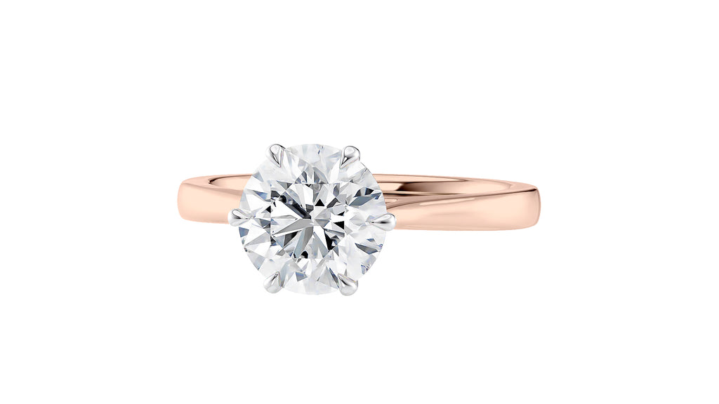 6 Claw Classic Diamond Engagement Ring