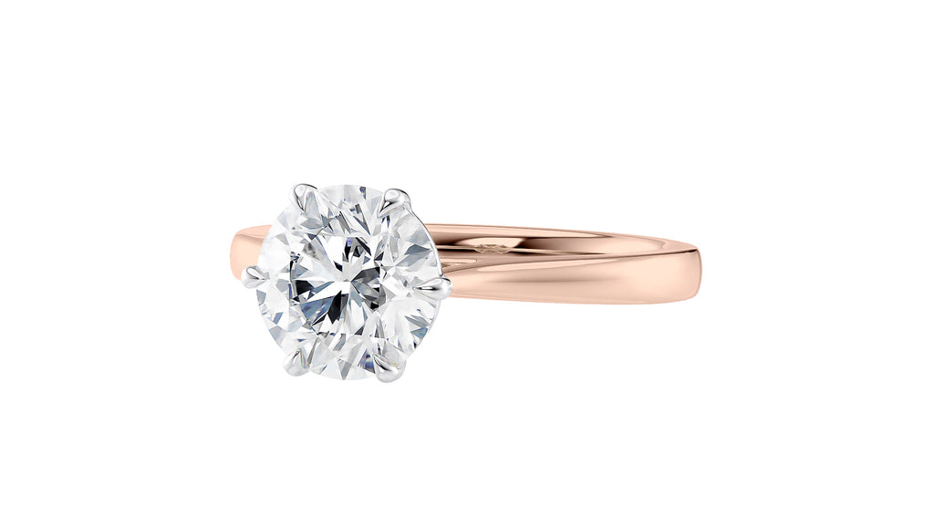 6 Claw Classic Diamond Engagement Ring