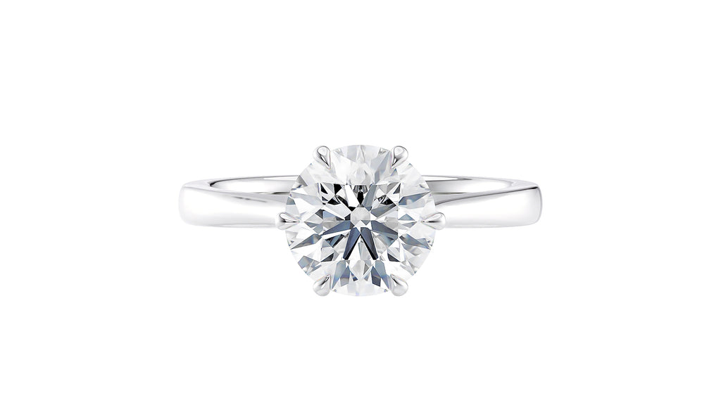 6 Claw Classic Diamond Engagement Ring