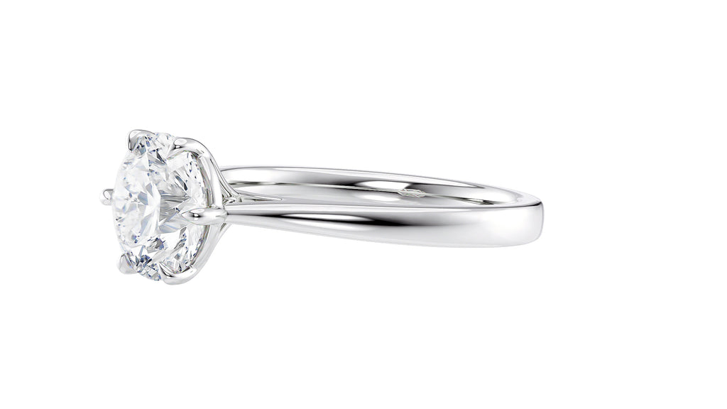 6 Claw Classic Diamond Engagement Ring