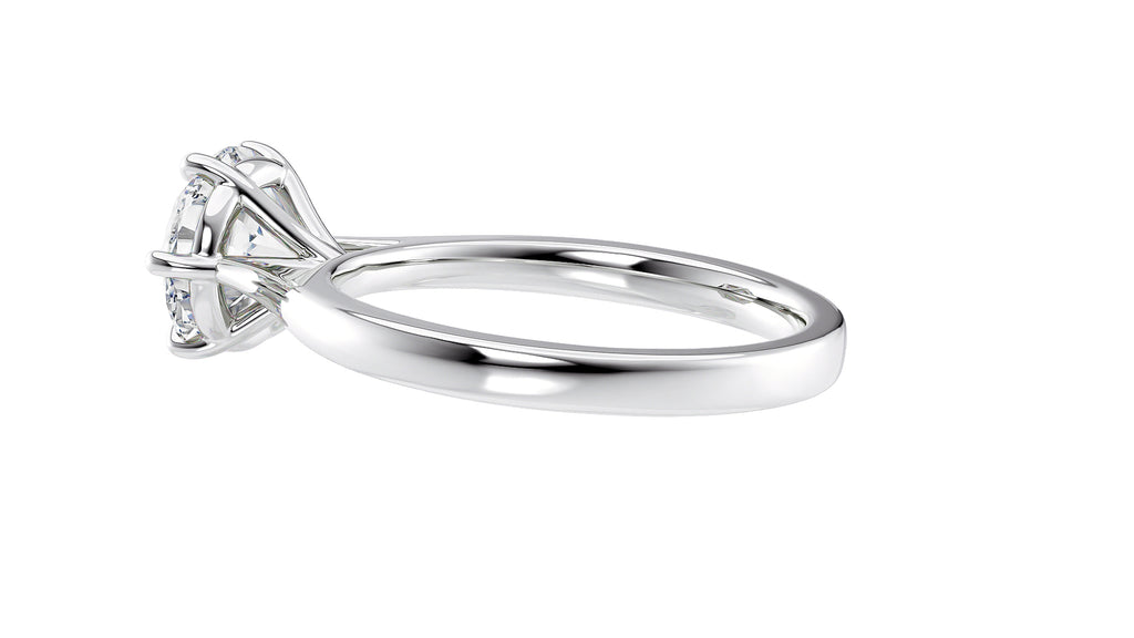 6 Claw Classic Diamond Engagement Ring