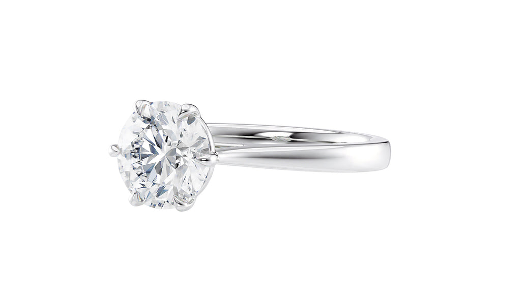 6 Claw Classic Diamond Engagement Ring