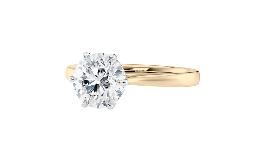 6 Claw Classic Diamond Engagement Ring