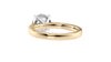 Round Solitaire Tapered Band Diamond Engagement Ring