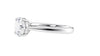 Round Solitaire Tapered Band Diamond Engagement Ring