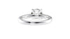 Round Solitaire Tapered Band Diamond Engagement Ring