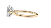 Oval Solitaire Very Thin Band Diamond Engagement Ring