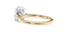 Oval Solitaire Very Thin Band Diamond Engagement Ring