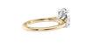 Oval Solitaire Very Thin Band Diamond Engagement Ring