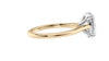 Oval Solitaire Very Thin Band Diamond Engagement Ring