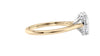 Oval Solitaire Very Thin Band Diamond Engagement Ring