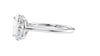 Oval Solitaire Very Thin Band Diamond Engagement Ring