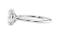 Oval Solitaire Very Thin Band Diamond Engagement Ring